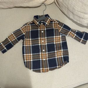 Janie and Jack baby boy button down. 3-6 months